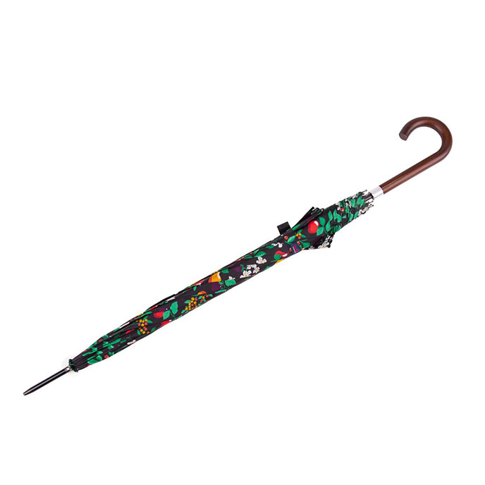 totes® Auto Walker Wood Handle Forest Fruits Print  Extra Image 2